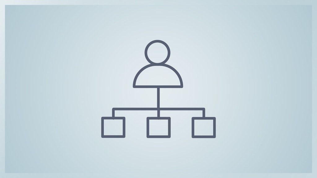 Icon eines Organigramms