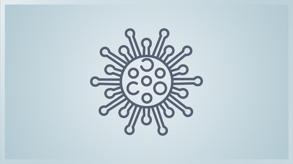 Icon eines Covid-Virus