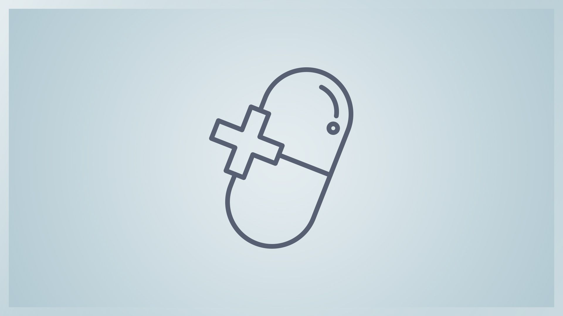 Icon einer Pille mit einem medizinischen Kreuz