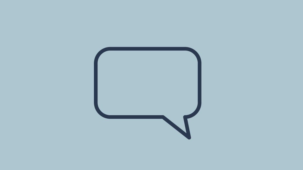 Icon einer Sprechblase, die für "Gespräche" steht