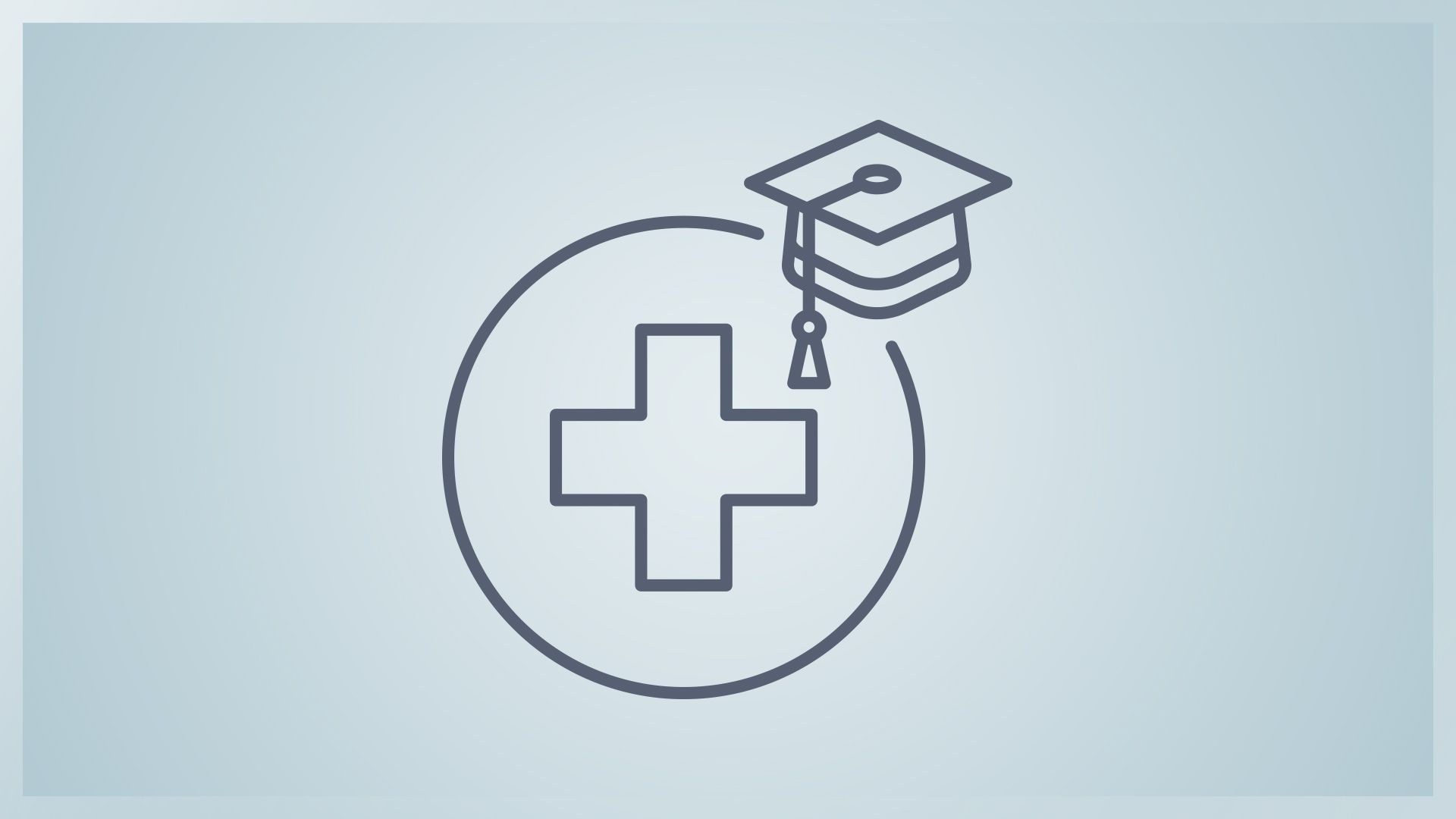 Schweizerkreuz in Kreis mit Doktorhut