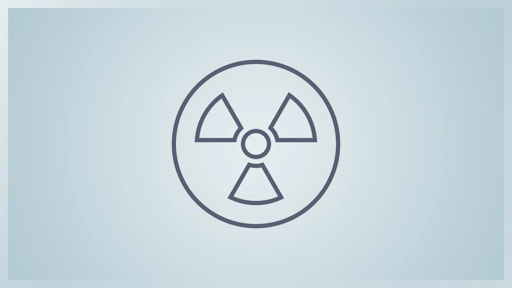 Icon eines Strahlenwarnzeichen
