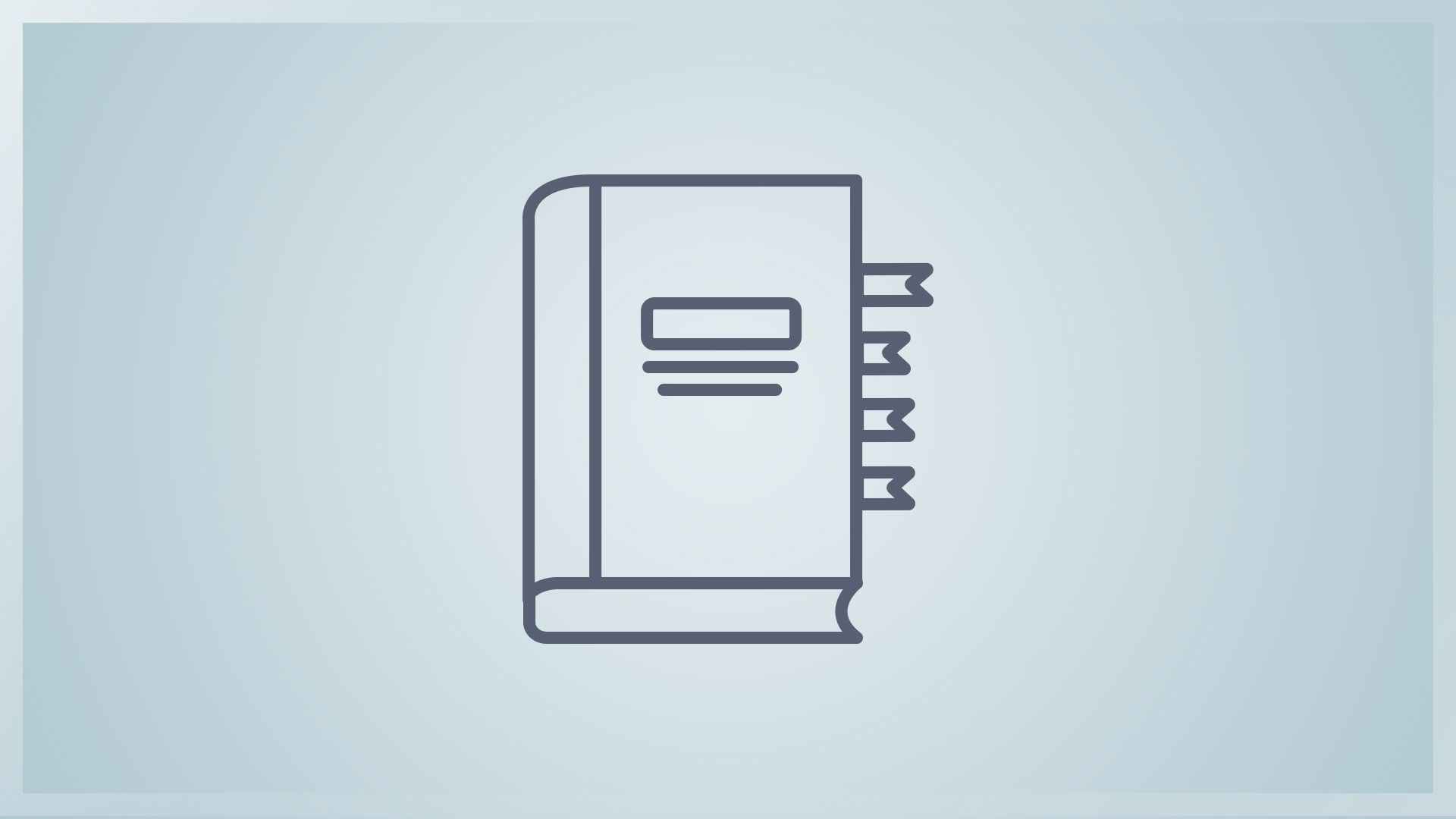  an icon showing a book with highlighted sections.