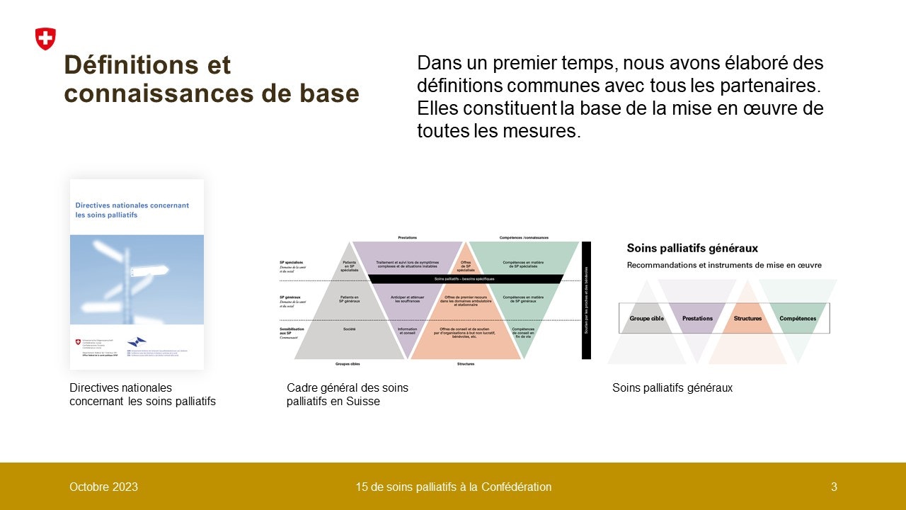 Dans un premier temps, nous avons élaboré des définitions communes avec tous les partenaires. Elles constituent la base de la mise en œuvre de toutes les mesures.