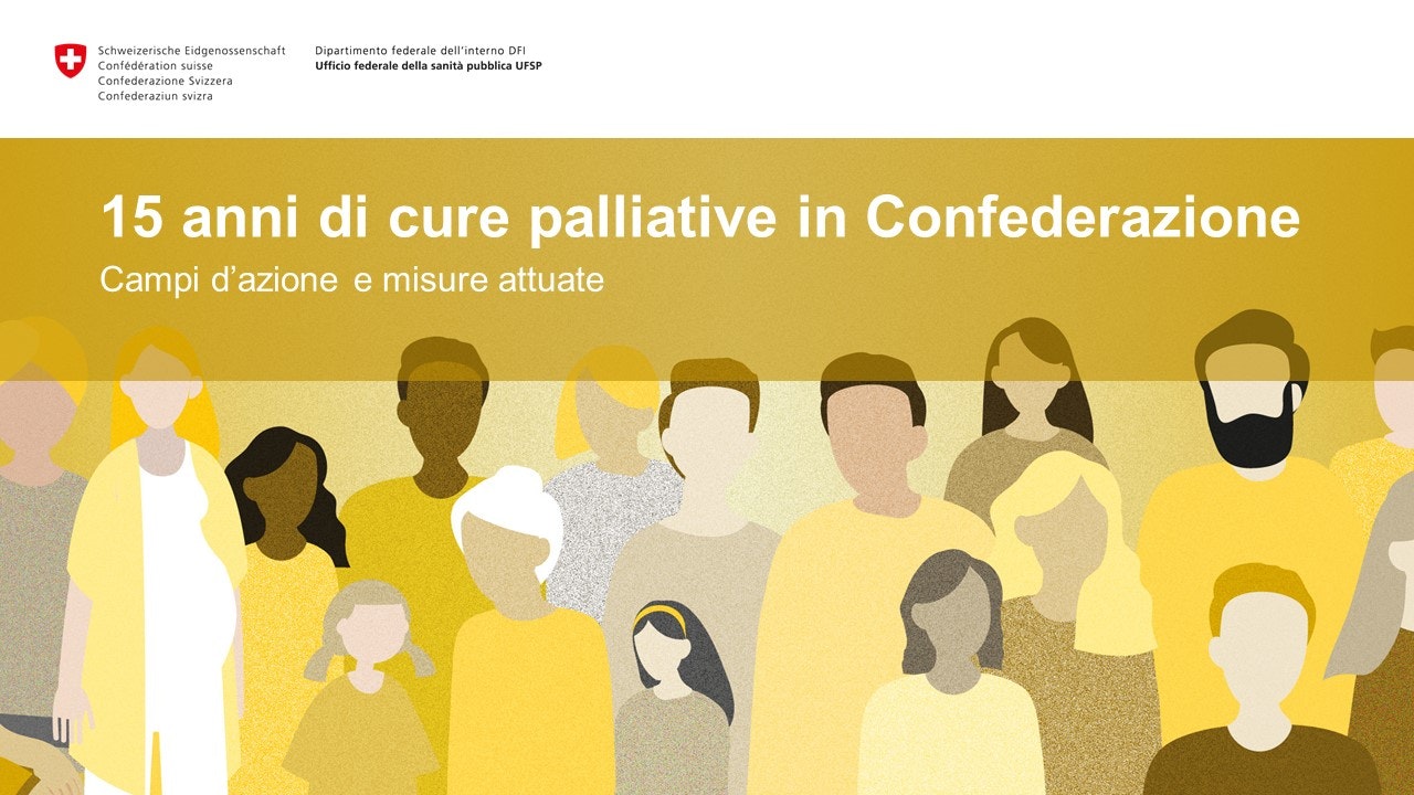 Titolo diaspositiva: 15 anni di cure palliative in Confederazione. Campi d’azione e misure attuate.